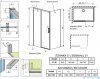 Radaway Idea White Kdj kabina 130x80cm lewa szkło przejrzyste 387043-04-01L/387051-04-01R